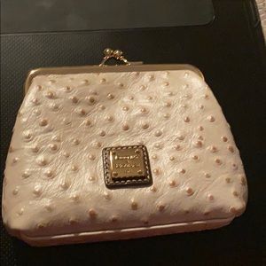 Dooney and Bourke Ostrich Coin Purse.